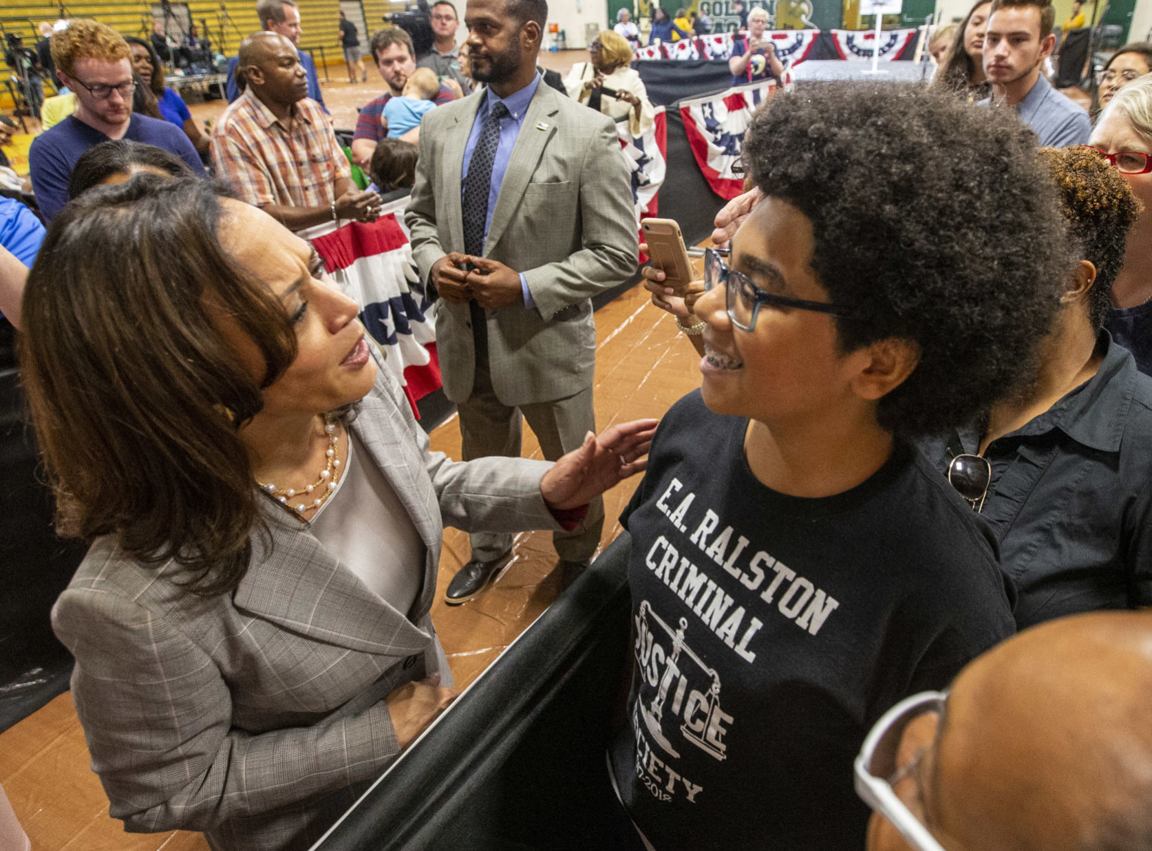 Kamala Harris campaigns in Greensboro